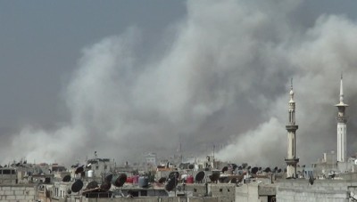 قصف مدفعي على مدينة دوما بريف دمشق