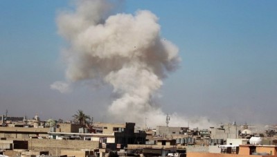 50 شخصاً عالقون تحت الأنقاض إثر غارة جوية بالموصل