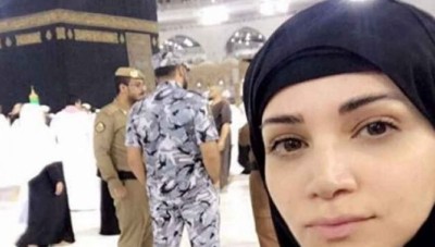 بالصور: ديانا حداد تثير الجدل بصورها في العُمرة
