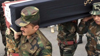تشييع عشرات الضباط والعناصر من قوات النظام في طرطوس