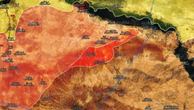 خريطة - تقدم قوات النظام جنوب مدينة الرقة