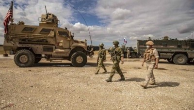 قوات أمريكية تعترض دورية روسية في ريف الحسكة