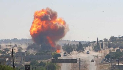 الكيان الصهيوني يقصف مواقع النظام برشقات صاروخية في محيط العاصمة دمشق