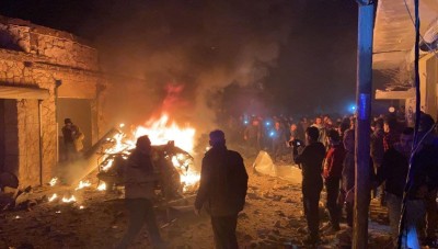 جرحى مدنيون بإنفجار مفخخة في بلدة سجو بريف حلب