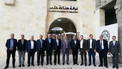 وزير مالية النظام في ضيافة فارس الشهابي في حلب
