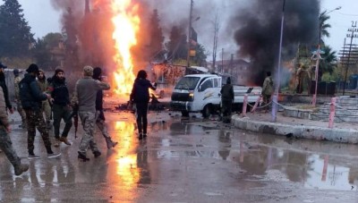 مقتل شخص وإصابة آخر بانفجار سيارة مفخخة في رأس العين