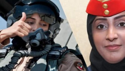 الطيارة الإماراتية مريم المنصوري تنفي مشاركتها  في قصف غزة