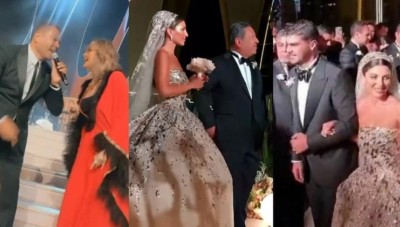 بحضور مشاهير العرب ....حفل زفاف أسطوري لابنة النائب ببرلمان النظام سامر الدبس في مصر
