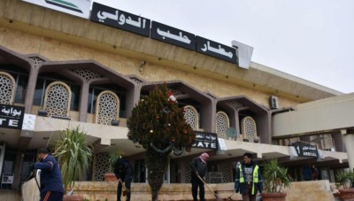 مطار حلب الدولي التابع للنظام يستقبل أول رحلاته من أرمينيا
