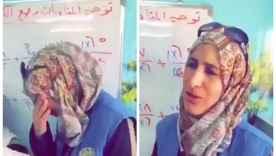 معلمة سورية لاجئة في الزعتري تتلقى خبراً مفاجئا من زعيم عربي