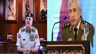 وزير دفاع النظام السوري يبحث مع قائد الجيش الأردني أمن الحدود و الأوضاع في درعا
