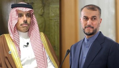 لقاء مجاملة بين وزير الخارجية الإيراني ونظيره السعودي