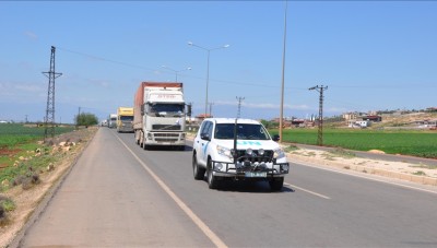 عبر تركيا.. 68 شاحنة مساعدات أممية تدخل إدلب السورية