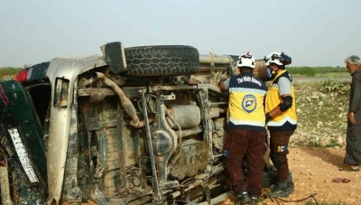 إصابة 11 مدني من بينهم 4 أطفال بحوادث سير في شمال غرب سوريا