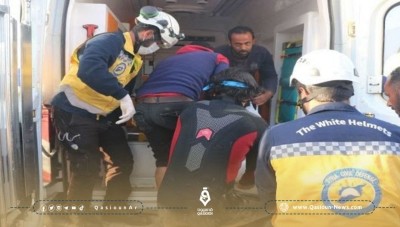 انتشال جثة طفل غرق في نهر العاصي غربي ادلب