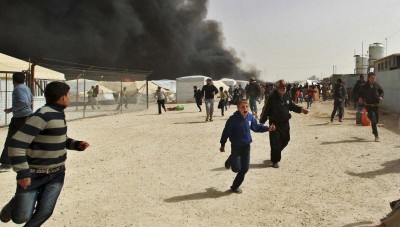 وفاة مسنّ سوري إثر حريق بمخيم الزعتري في الأردن