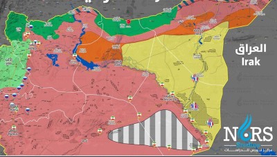 خريطة توضح اتفاق سوتشي بين روسيا وتركيا في شرق الفرات