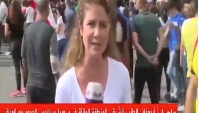 "قناة العبرية أنتوا".. هجوم على قناة العربية في بيروت والمراسلة ترد (فيديو)