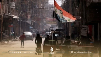 فرع فلسطين يزيل الحواجز الإسمنتية المحيطة به في دمشق