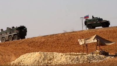 تسيير دورية روسية_تركية في ريف عين العرب (فيديو)