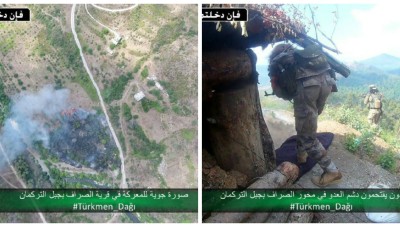 صور جديدة للعملية "الانغماسية" على محور الصراف بجبل التركمان