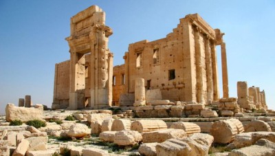 داعش تفجر معبد بل التاريخي بتدمر