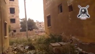 سرية "أبوعمارة" تنشر فيديو لاستهداف مبنى الأمن العسكري في حلب