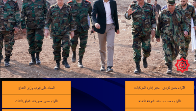 الأسد في الهبيط محاطا بجيشه العلوي