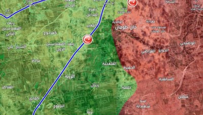 بالخريطة توزع السيطرة في ريف حلب الجنوبي الغربي حتى تاريخ 04/02/2020.