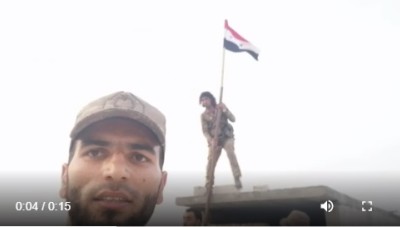 شاهد: لحظة إنزال علم النظام عن أحد مقراته في ريف رأس العين