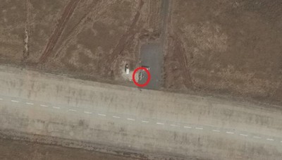 صور جوية تظهر طائرة أبابيل 3 في مطار حماة العسكري