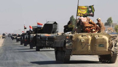 تزامناً مع إطلاق حملة عسكرية.. الحشد الشعبي يحشد قواته على الحدود السورية 