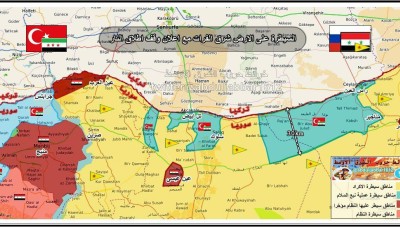 خريطة تفصيلية لتوزّع السيطرة شرق الفرات بعد عملية "نبع السلام"