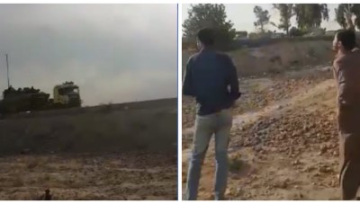 شاهد كيف استقبل أهالي الرقة رتلاً عسكرياً للنظام