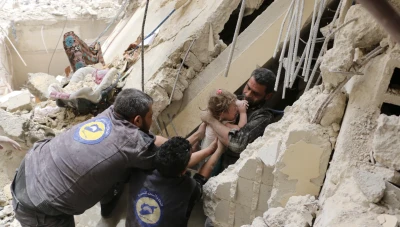 ضحايا وإصابات جراء هجمات صاروخية في سوريا وفرق الإنقاذ تبذل جهودًا للإنقاذ