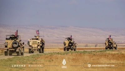 دورية عسكرية للقوات الأمريكية في مدينة رميلان شمال شرق سوريا