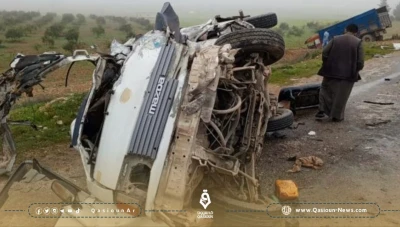 وفاة خمسة أشخاص في حادث سير على طريق منبج - حلب