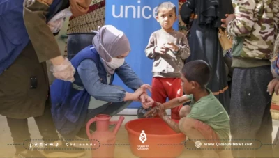 تفشي مرض الكوليرا في قرية شنان بدير الزور بسبب تلوث مياه الشرب