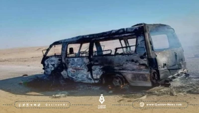 استهداف حافلة مبيت للنظام شرق حمص