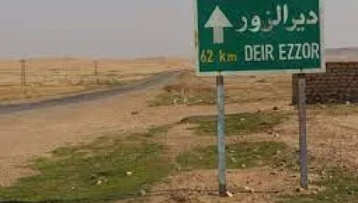 الفرقة الرابعة توقف الشاحنات التجارية في ساحة الأسطورة بريف ديرالزور