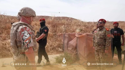 ضابط في الشرطة العسكرية يرفض مصافحة جندي روسي