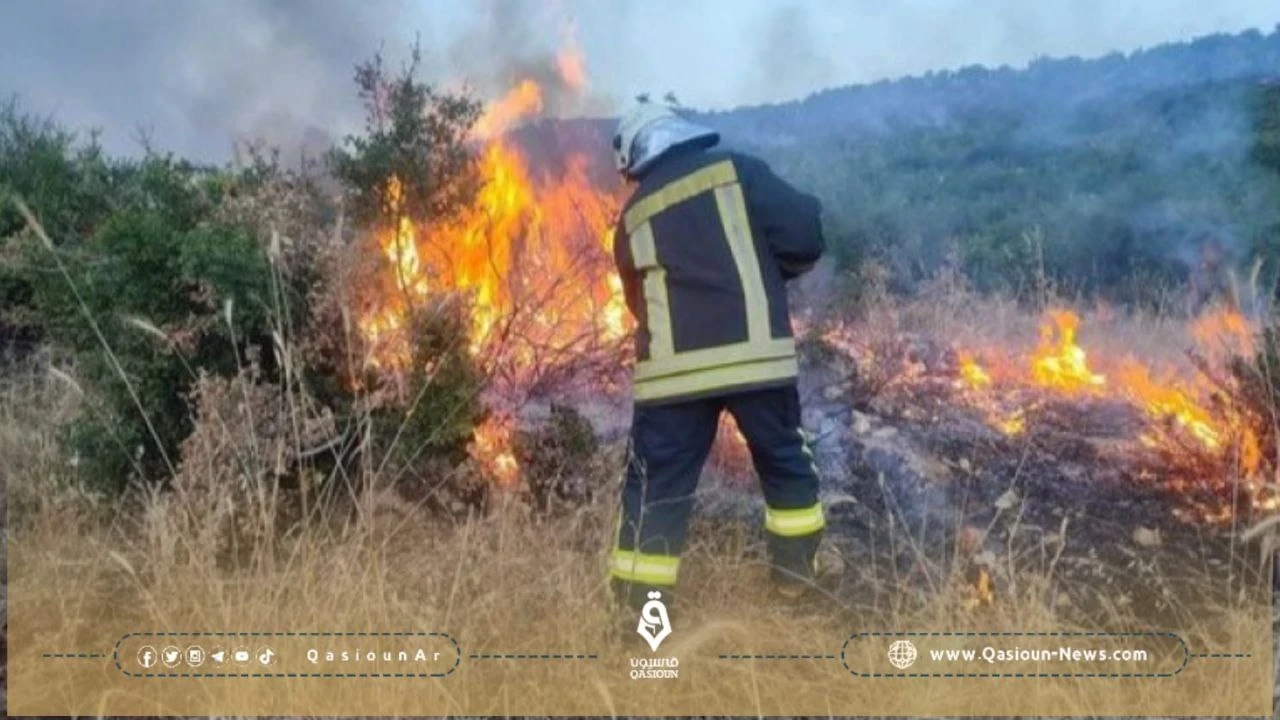 أغلبها في الأراضي الزراعية والحراجية .. 19 حريقاً يجتاح شمال غربي سوريا